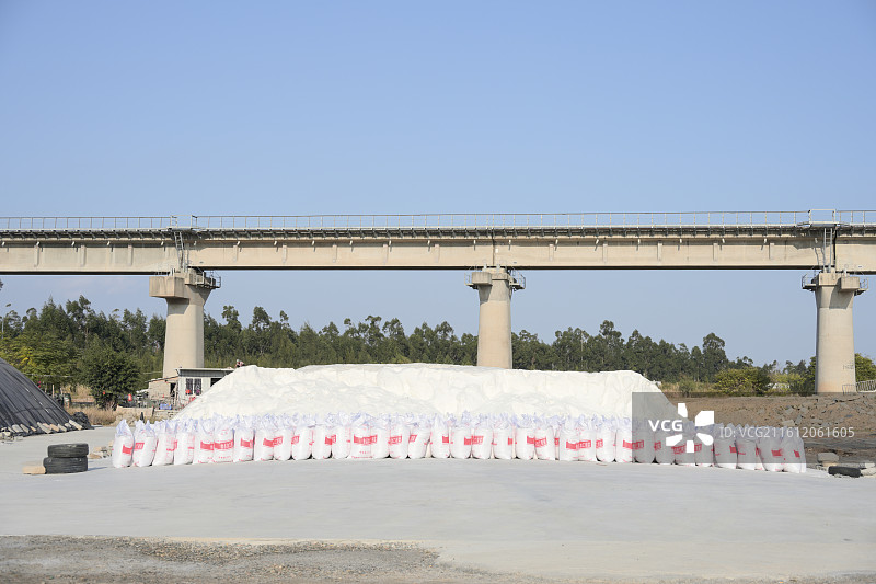 盐场盐田风光图片素材