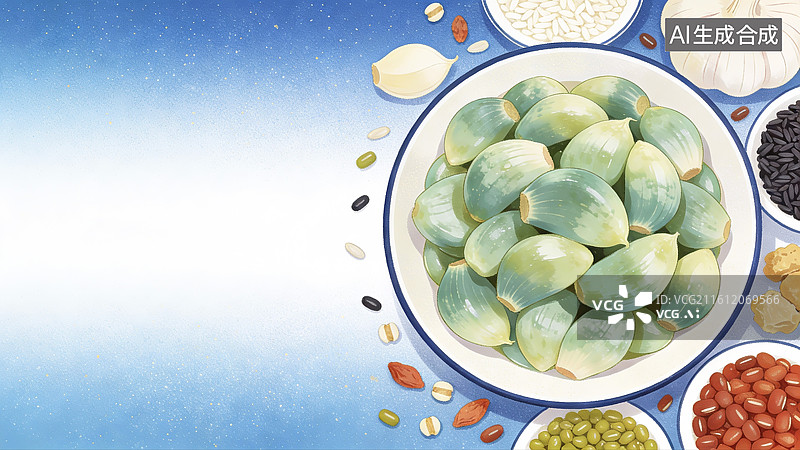 【AI数字艺术】腊八节腊八蒜图片素材