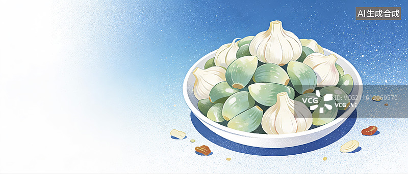【AI数字艺术】腊八节腊八蒜图片素材