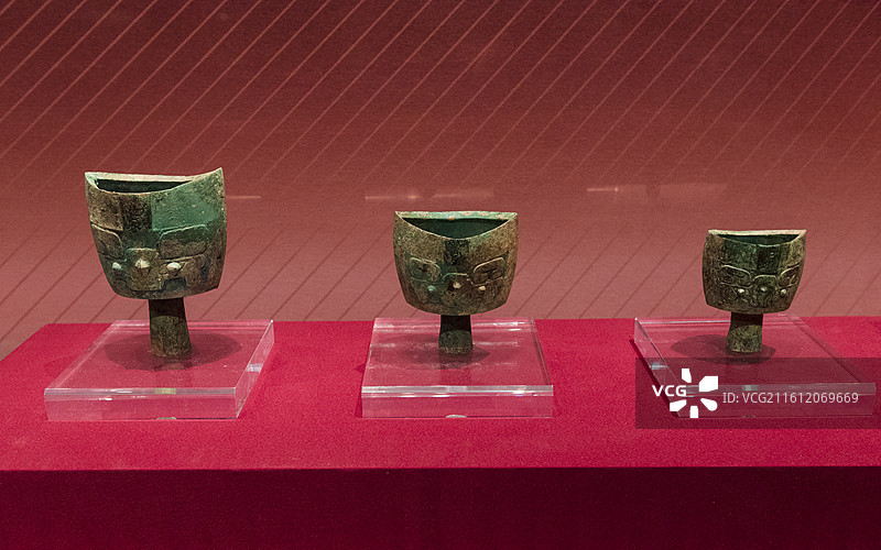 铜铙 商朝 安阳市文物考古研究院藏 北京通州大运河博物馆“看见殷商”特展图片素材