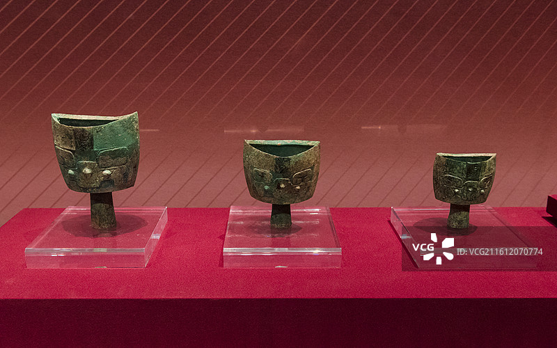 铜铙 商朝 安阳市文物考古研究院藏 北京通州大运河博物馆“看见殷商”特展图片素材