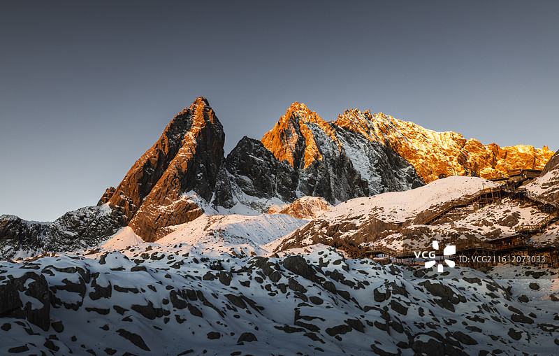 纳西神山之巅---玉龙雪山冰川公园风光图片素材
