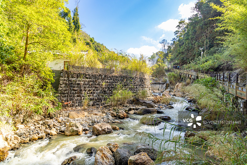云南腾冲热海大滚锅风景 上集图片素材