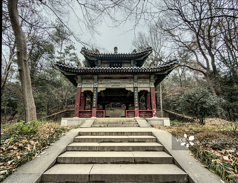 南京紫金山正气亭图片素材