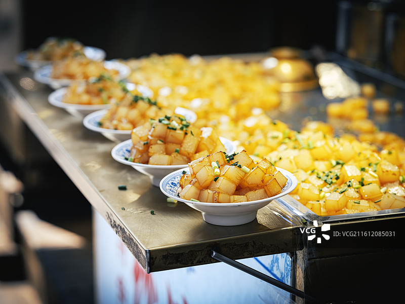 陕西西安特色小吃凉粉图片素材