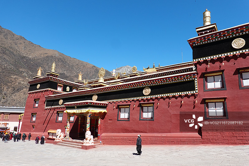 四川省甘孜州德格县德格印经院图片素材