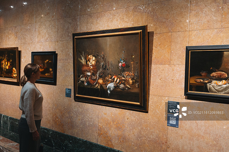 莫斯科普希金国家艺术博物馆，世界名画图片素材