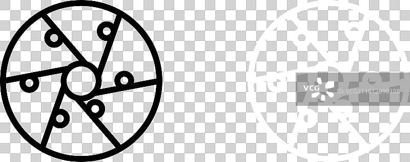 白色背景上的永动机图标集图片素材