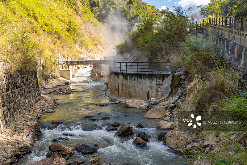 云南腾冲热海大滚锅风景 上集图片素材