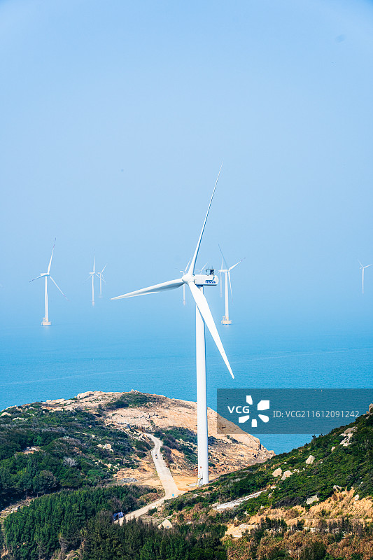 福建平潭风车海岛图片素材