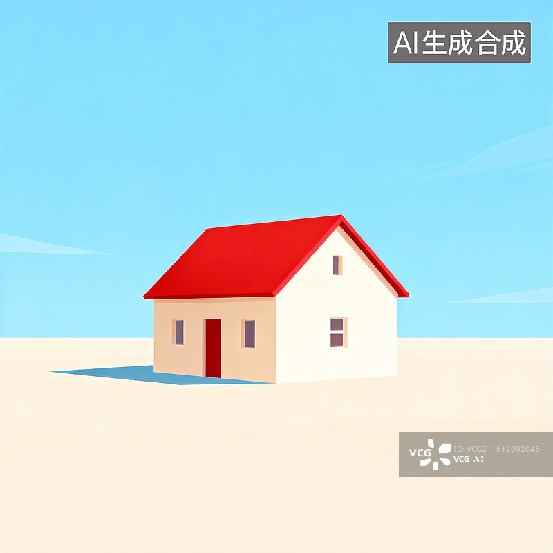 【AI数字艺术】大自然的乡村房子图片素材