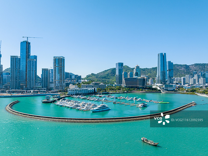 深圳蛇口城市风光天际线图片素材
