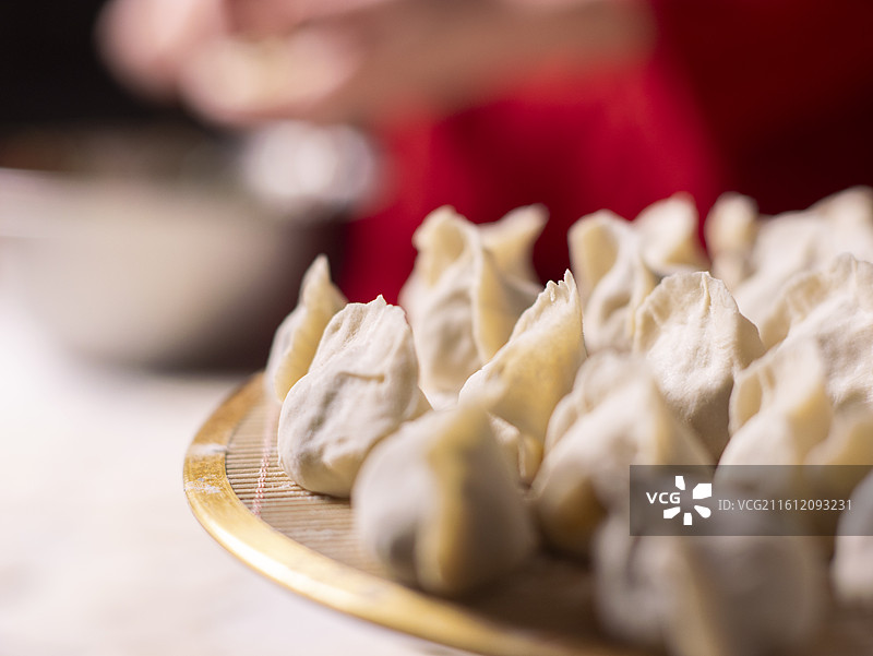 春节立冬冬至包水饺图片素材