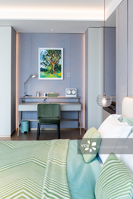 轻奢风酒店套房室内建筑景色图片素材