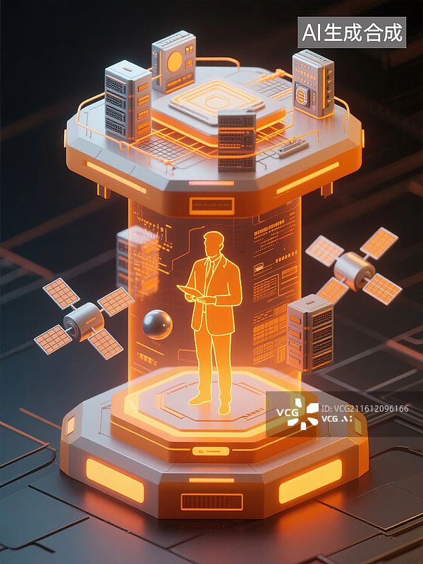 【AI数字艺术】未来科技蓝图图片素材