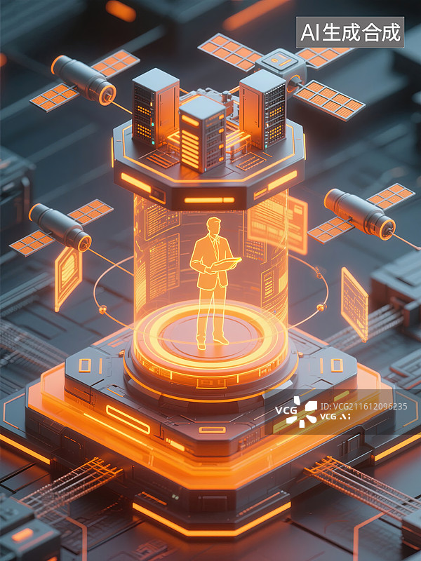 【AI数字艺术】未来科技蓝图图片素材
