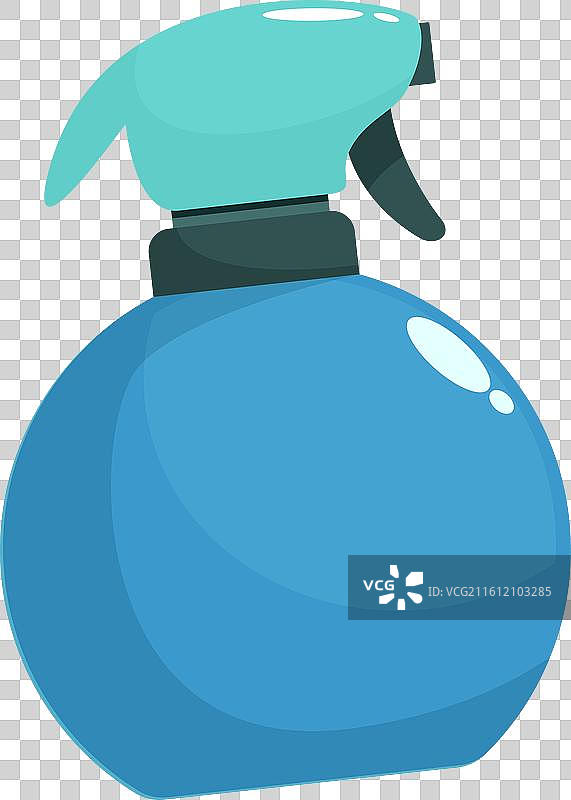 用于清洁的蓝色塑料喷雾瓶图片素材