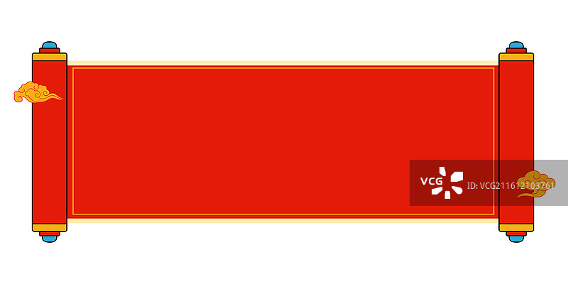 中国风卷轴画图片素材