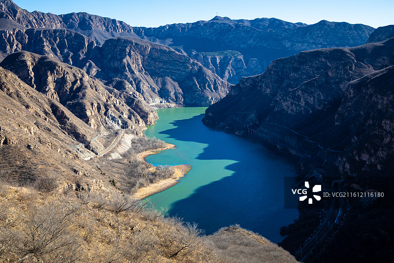 北京门头沟永定河珍珠湖风景区图片素材