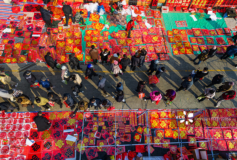 百年大集年味浓图片素材