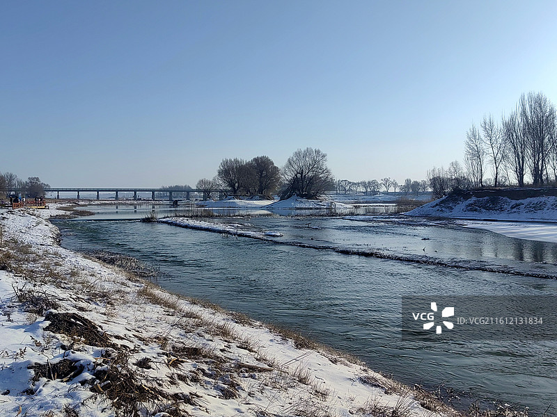 千岛湖冬景——拍摄于呼和浩特赛罕区图片素材
