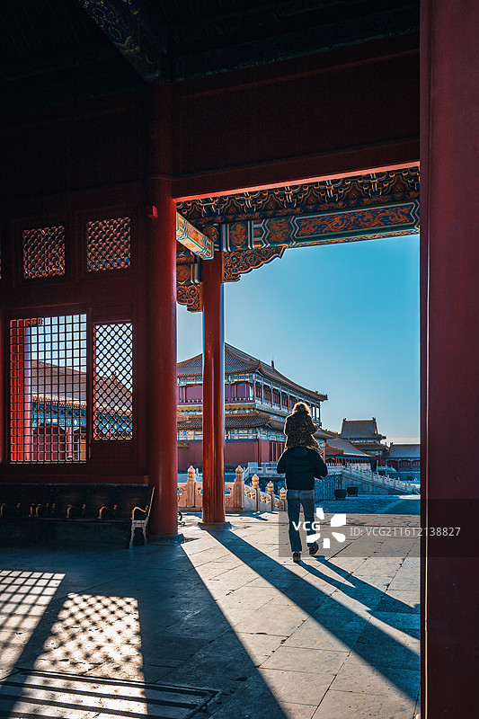 故宫里的光与影图片素材