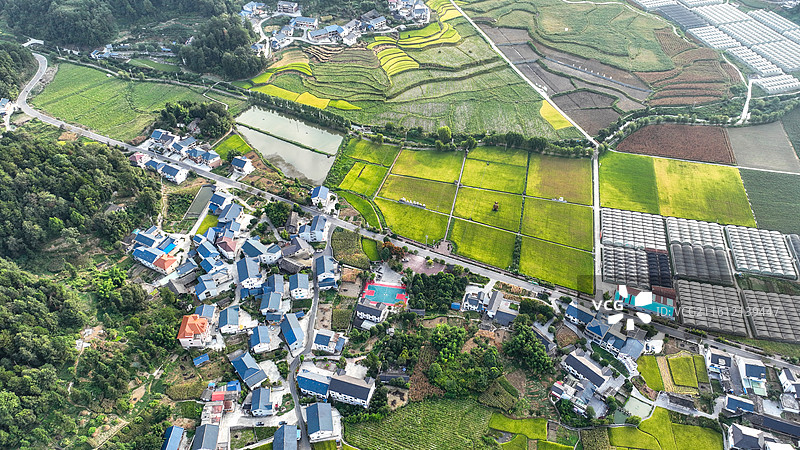 贵州省遵义市播州区枫香镇花茂村田园风光图片素材