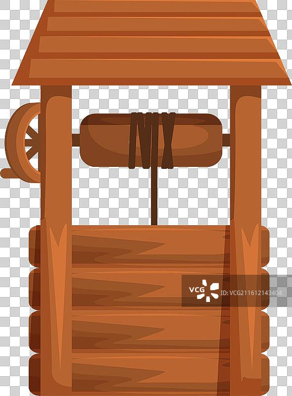 木制水井提供地下通道图片素材