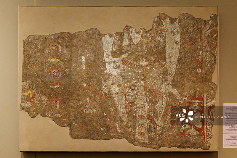 中国新疆七个星佛寺遗址壁画（8—9世纪）·俄罗斯圣彼得堡冬宫博物馆藏图片素材