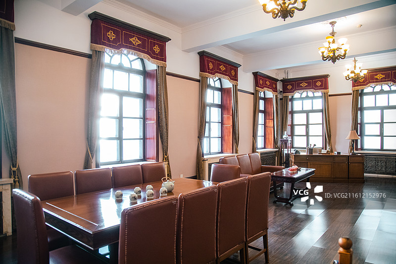 吉林长春伪满皇宫博物院勤民楼侍卫处图片素材