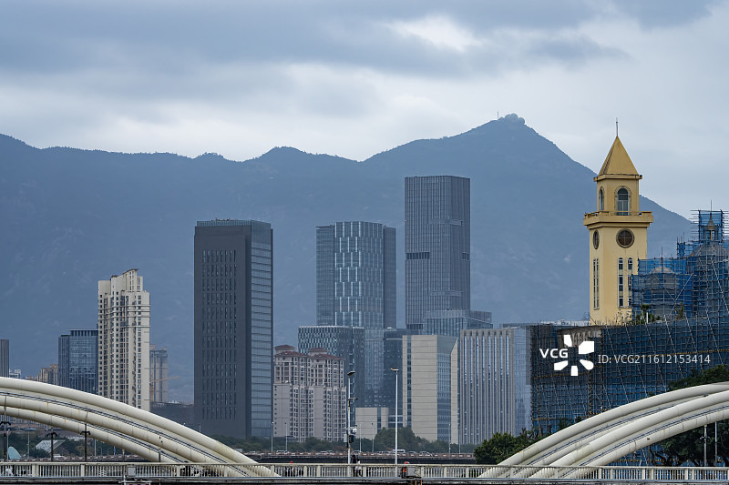 福州闽江公园现代建筑景观图片素材