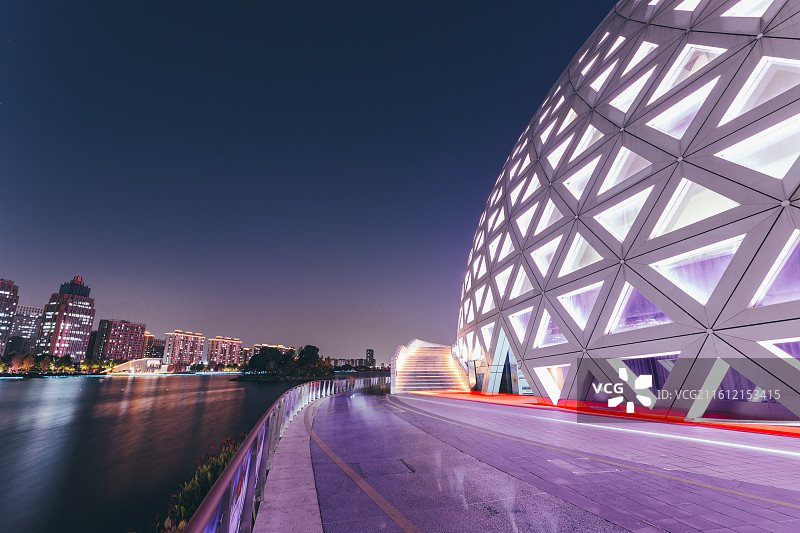 金沙湖夜景图片素材