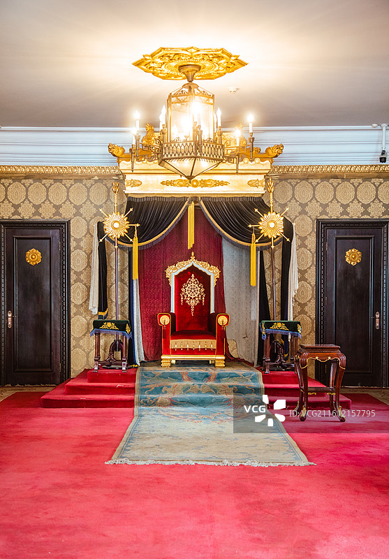 吉林长春伪满皇宫博物院勤民楼勤民殿图片素材