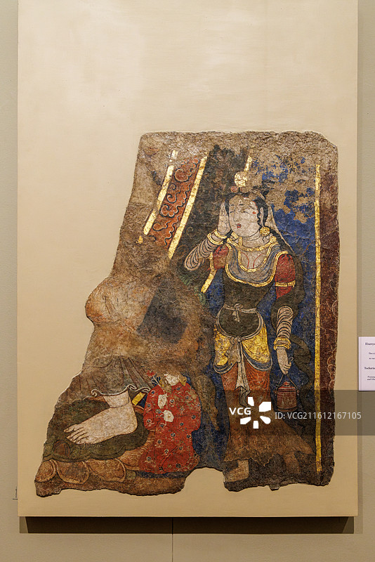 中国新疆七个星佛寺遗址壁画（8—9世纪）·俄罗斯圣彼得堡冬宫博物馆藏图片素材