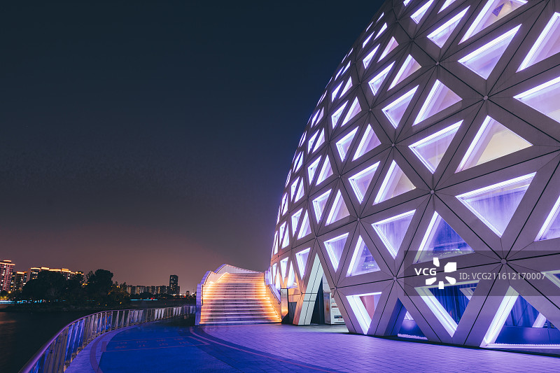 金沙湖夜景图片素材