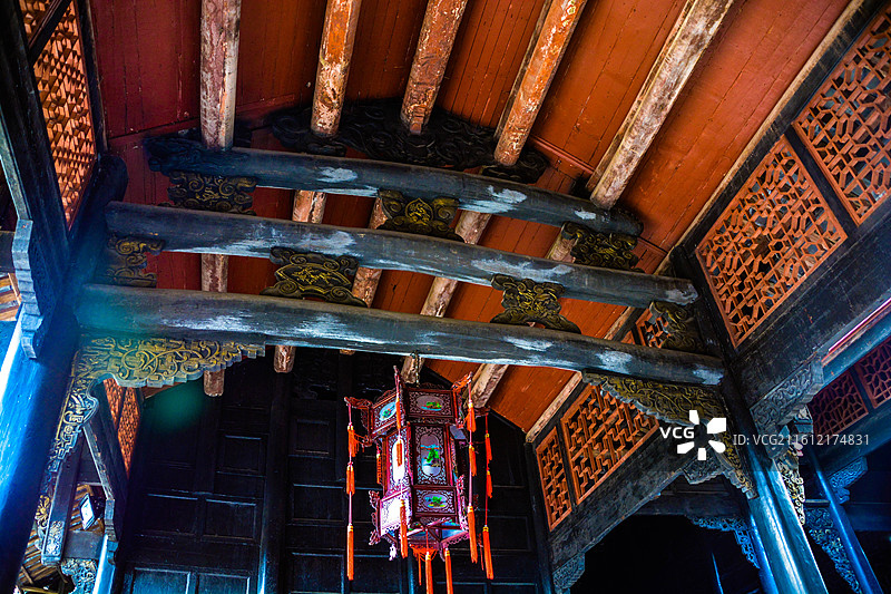 重庆 潼南 双江古镇 抬梁式 古建筑图片素材