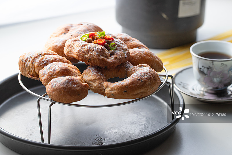 美味面包组合图片素材