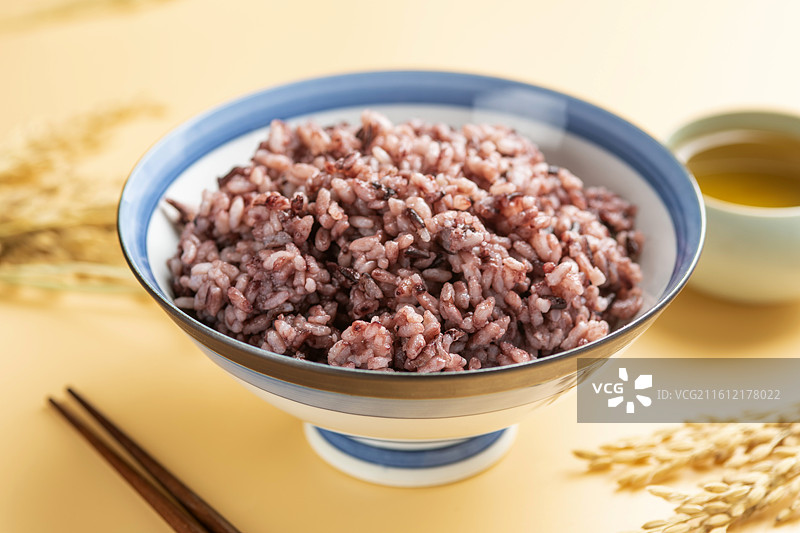 紫米饭图片素材