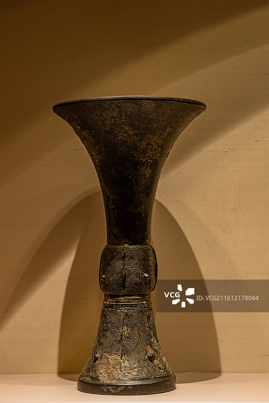 商代 回纹伯子觚 苏州博物馆图片素材