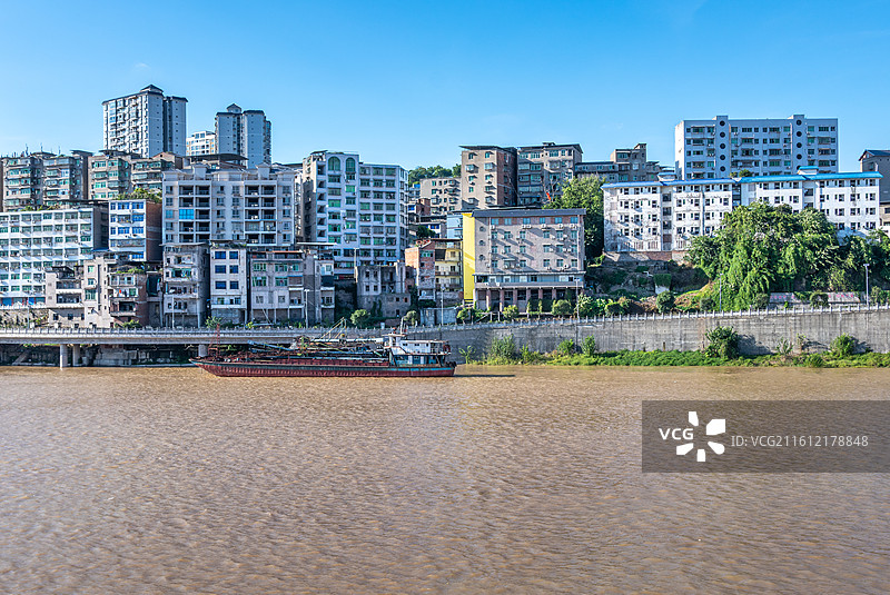 中国长江流域 江面 水面景色 风景 自然风光图片素材