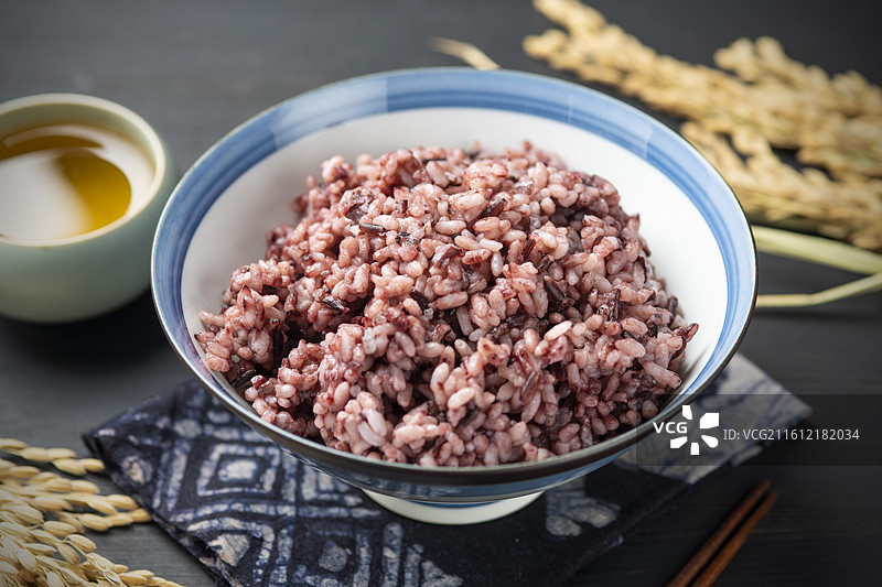 紫米饭图片素材