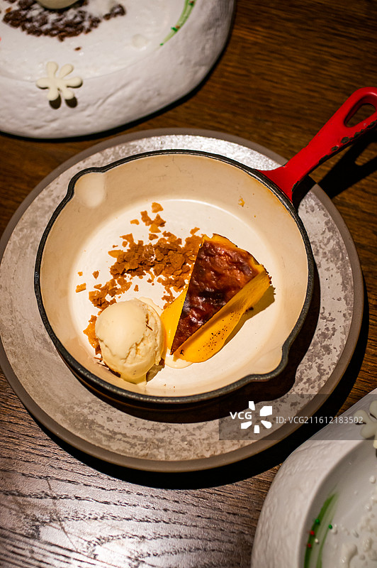 巴斯克芝士蛋糕图片素材