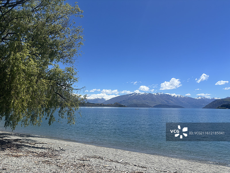 瓦纳卡湖图片素材