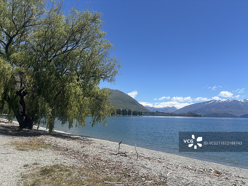 瓦纳卡湖图片素材