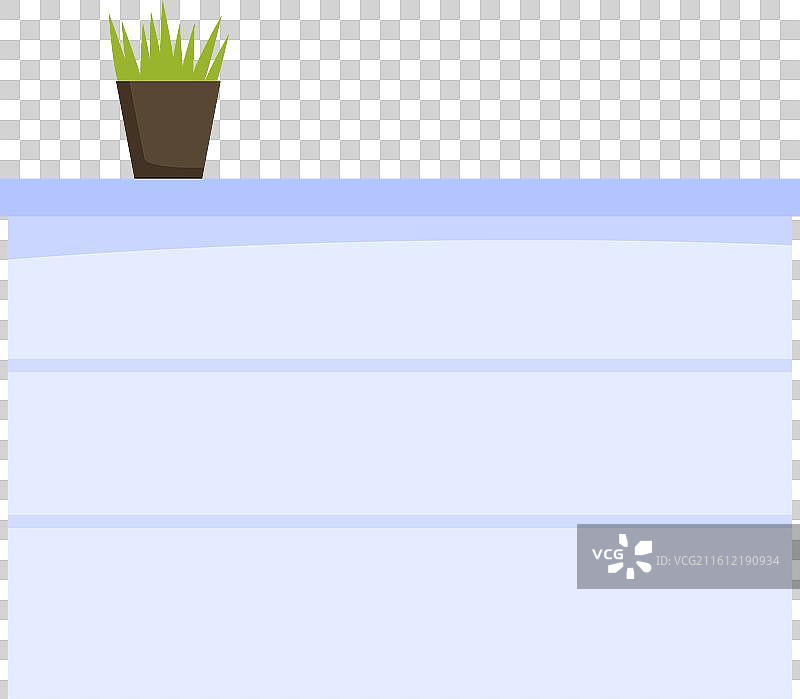 白色空地上生长着一株小小的绿色植物图片素材