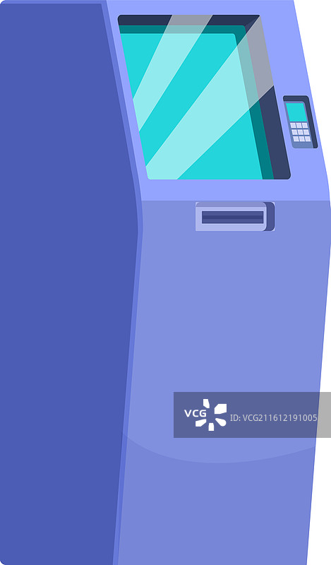 自动取款机接受信用卡支付图片素材