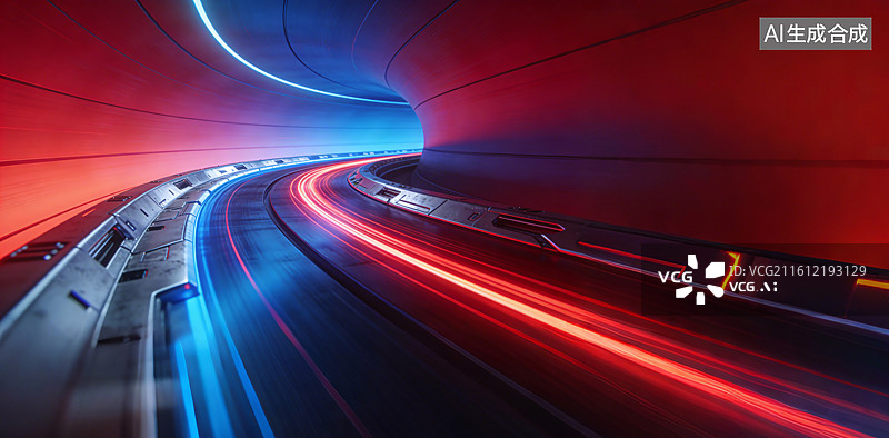 【AI数字艺术】汽车广告背景图科技感动感光线图片素材
