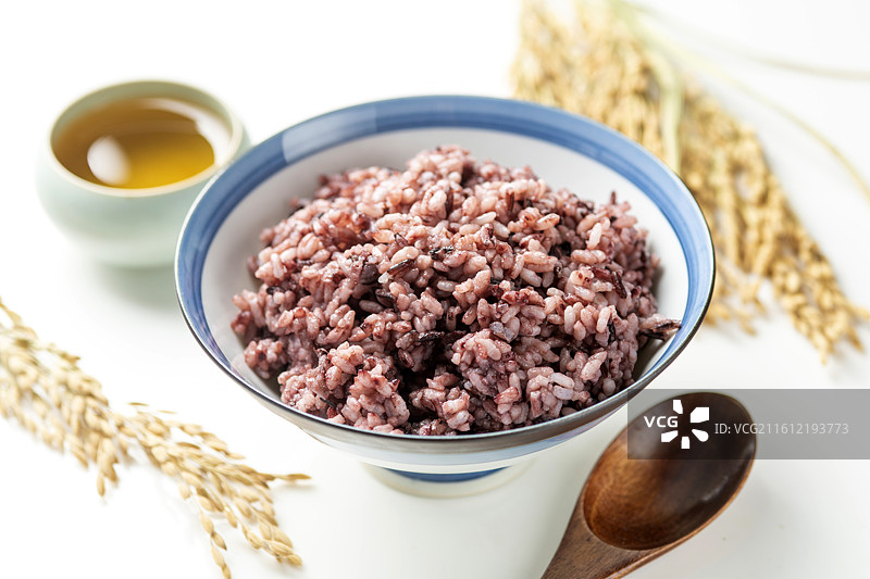 紫米饭图片素材