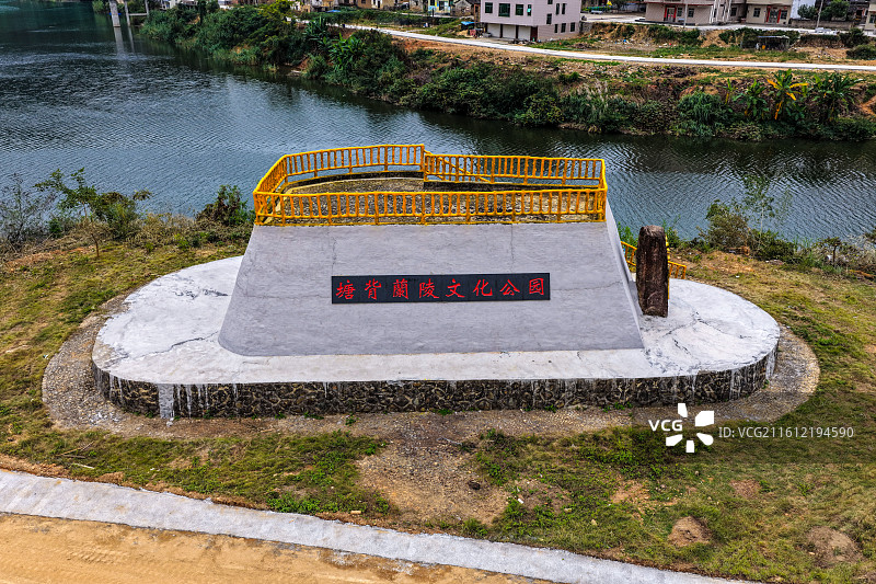 航拍广东梅州大埔大东镇白土村图片素材