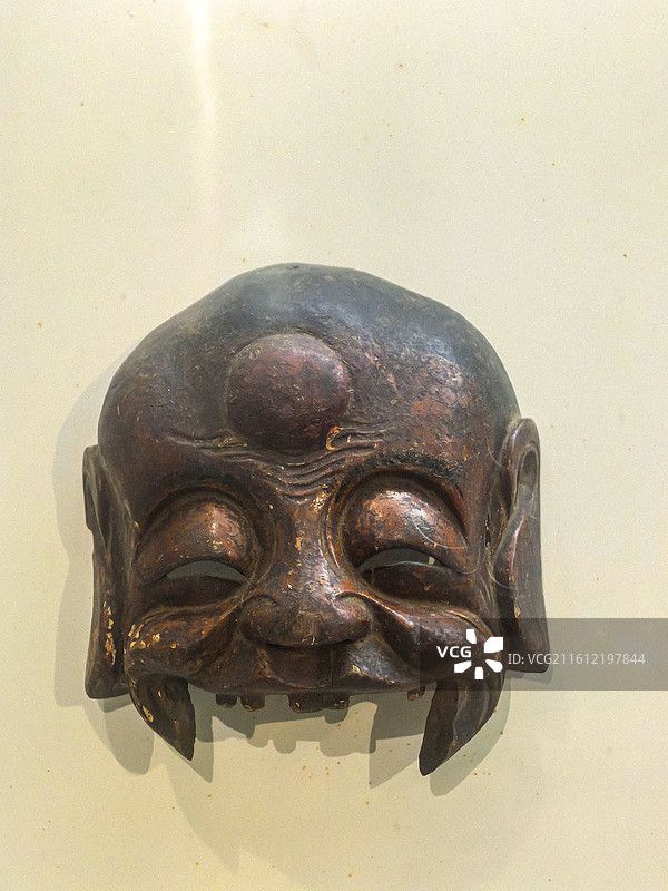 道真中华仡佬文化博物馆藏品 ，贵州仡佬族傩文化藏品，傩面具，傩文化剪纸，傩文化雕版图片素材